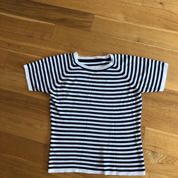 Vintage knit tee stripe top - Picture 3 of 5